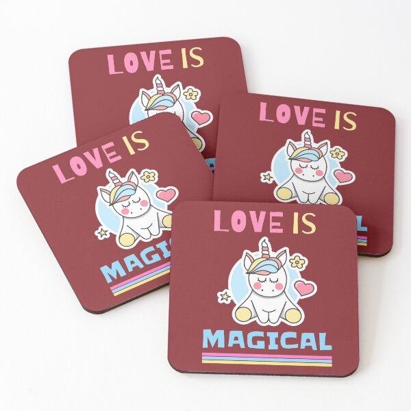Item preview, Love Is Magical Unicorn designed and sold by 74ninetees.