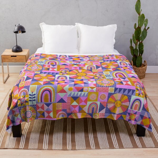 Item preview, Patchwork Sunshine Quilt designed and sold by Janet Broxon.