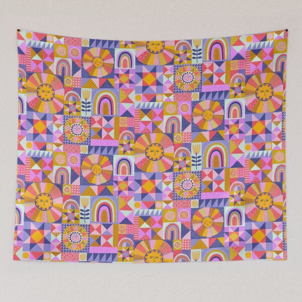 Item preview, Patchwork Sunshine Quilt designed and sold by Janet Broxon.