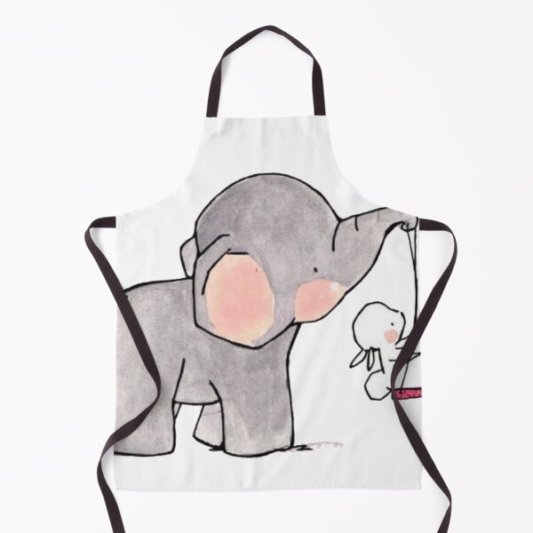 Item preview, Animal prints, elephant carrying white rabbit illustration designed and sold by AhmedXhah.