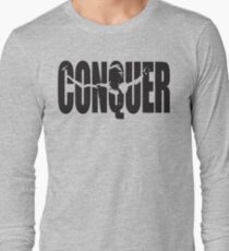 CONQUER (Arnold Iconic Black) Long Sleeve T-Shirt
