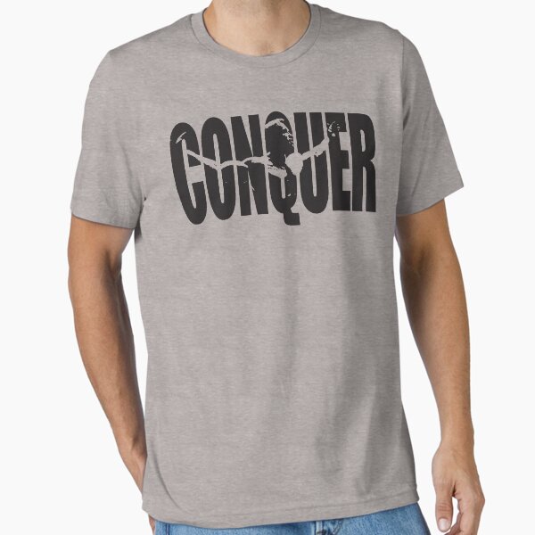 Artikel-Vorschau von CONQUER (Arnold ikonisches Schwarz), designt und verkauft von ilovearnie.
