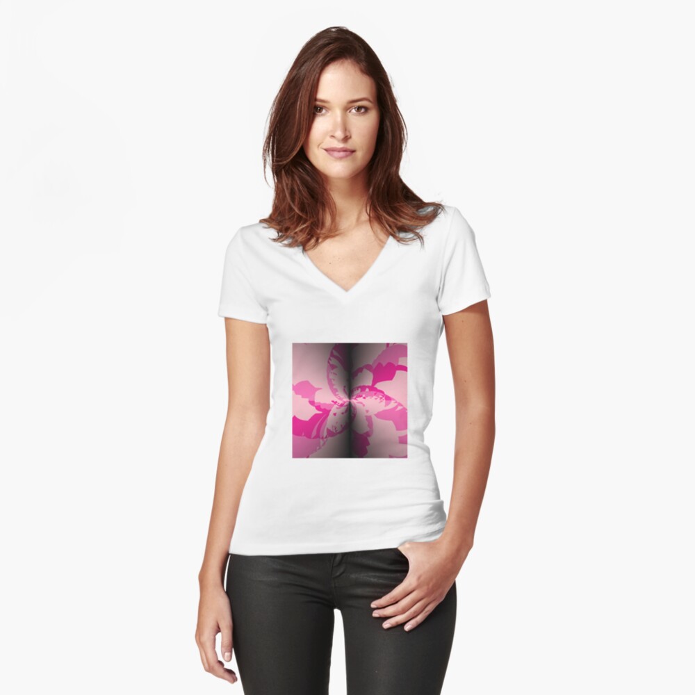 Item preview, Fitted V-Neck T-Shirt designed and sold by zedpower.