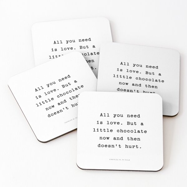 Item preview, A Little Chocolate | Quote designed and sold by Wallpacas.
