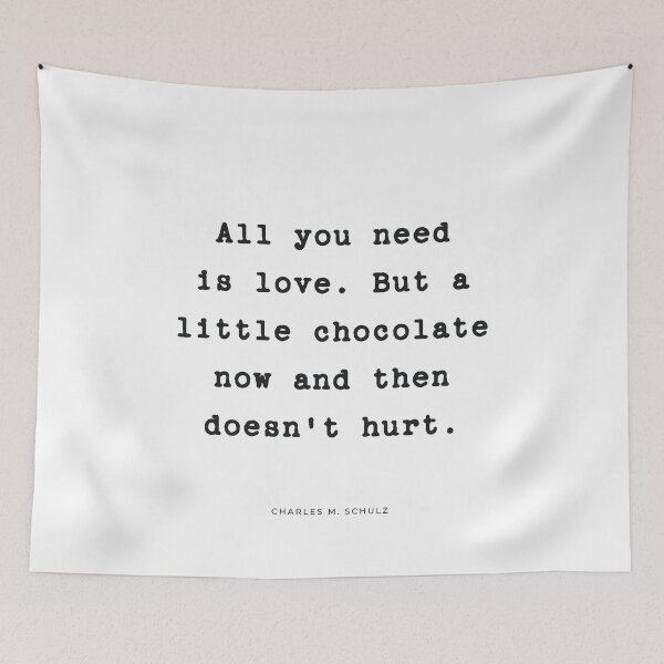 Item preview, A Little Chocolate | Quote designed and sold by Wallpacas.