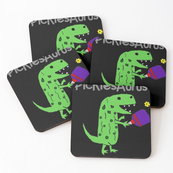 Item preview, Funny Pickle T-rex Dinosaur Playing Racquetball designed and sold by Nature's Fancy.