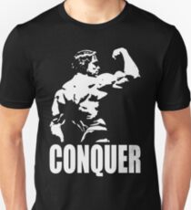 CONQUER (Arnold Back Bicep Flex) Unisex T-Shirt