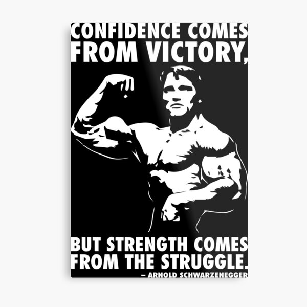 Confidence and Struggle Metal Print
