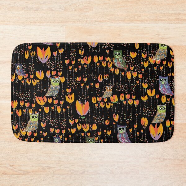 Item preview, Tulips and owls, dark style designed and sold by ZjalDesign.