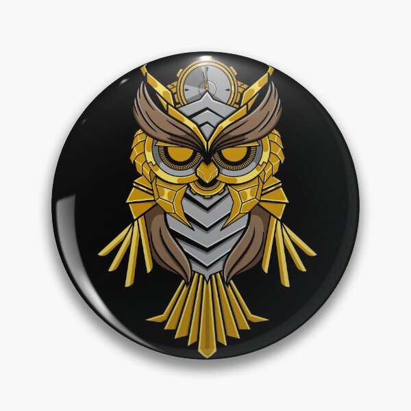 Item preview, Golden Mecha Owl designed and sold by pixeldsigns.