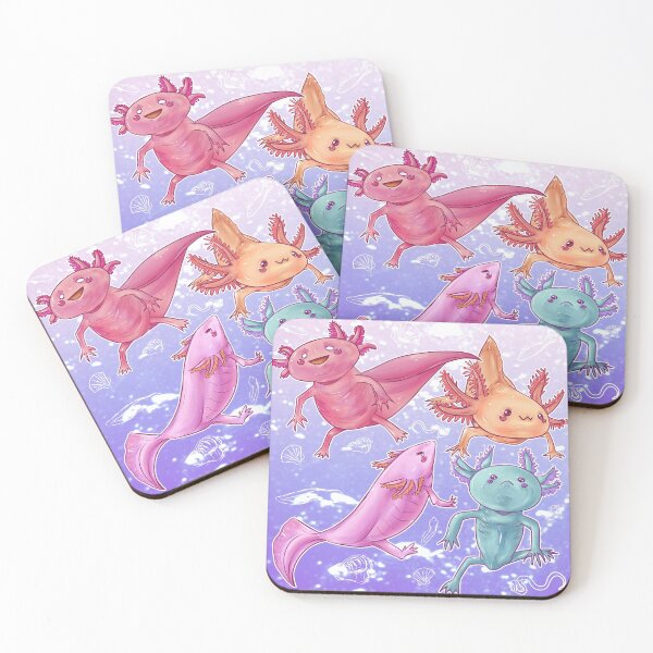 Item preview, Cute Group of Axolotls - An AxoLOT! designed and sold by nbsomething.