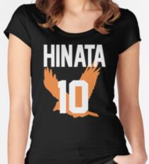 Haikyuu!! Jersey Hinata Number 10 (Karasuno) Women's Fitted Scoop T-Shirt