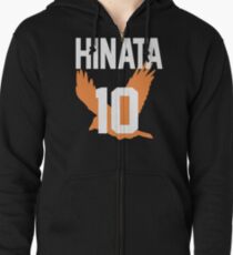Haikyuu!! Jersey Hinata Number 10 (Karasuno) Zipped Hoodie
