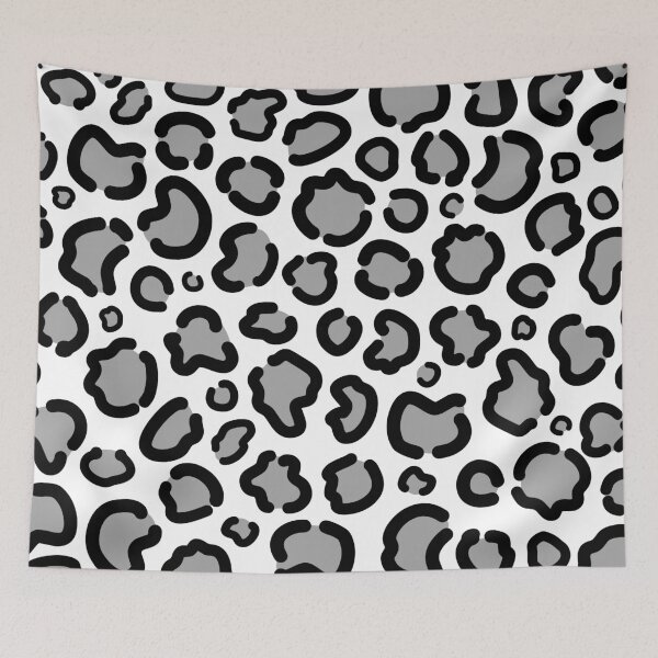 Item preview, Black, Gray and White Abstract Leopard Animal Print Pattern Design designed and sold by patternsoup.
