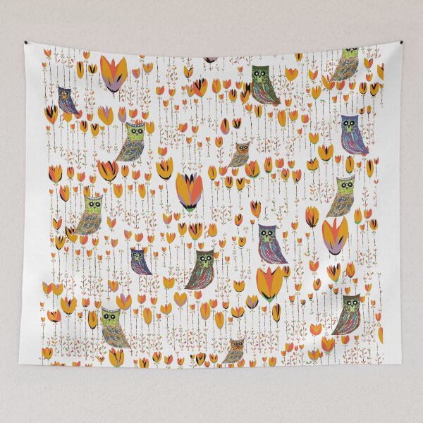 Item preview, Tulipa owls, scandinavian style designed and sold by ZjalDesign.