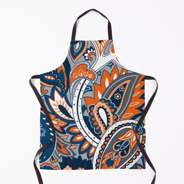 Item preview, blue and orange paisley designed and sold by briegot.