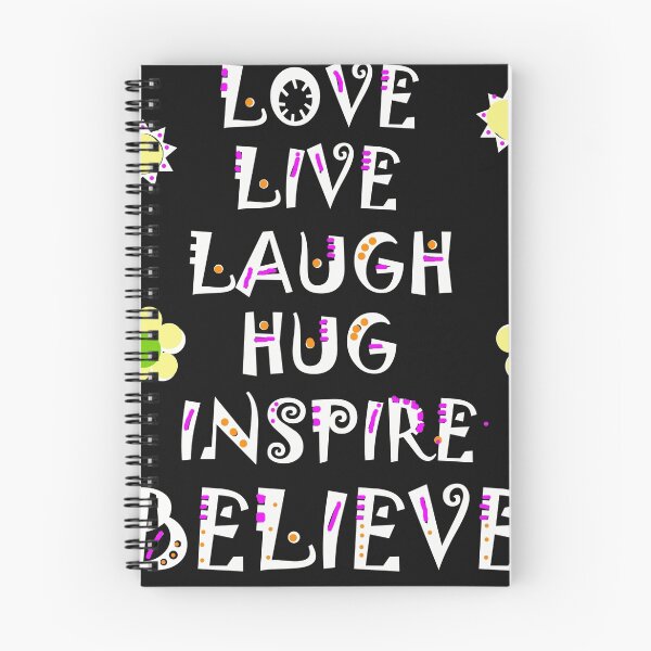 Aperçu de l'œuvre LOVE LIVE LAUGH HUG INSPIRE BELIEVE créée et vendue par Maureen Zaharie.