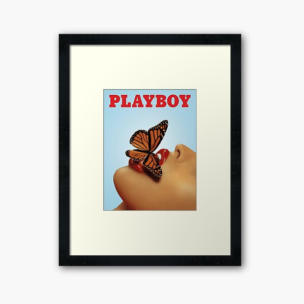Playboy Vintage Butterfly Framed Art Print
