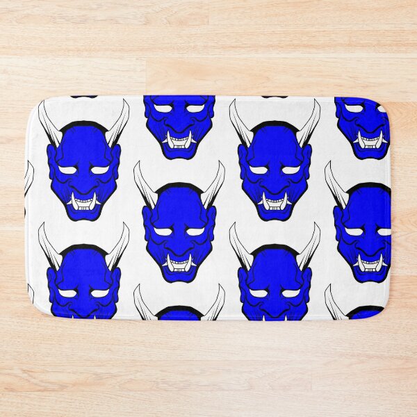 Item preview, Blue Japanese Devil  Design with horns designed and sold by Click-Like.