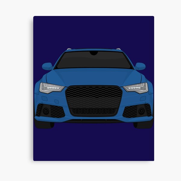 Audi Rs6 RS6 Bleu Impression sur toile