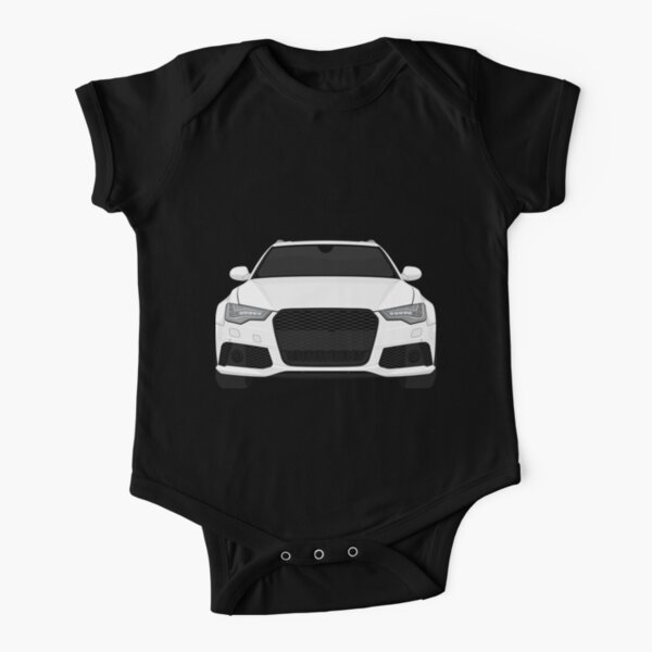 Audi Rs6 weiß Baby Body Kurzarm