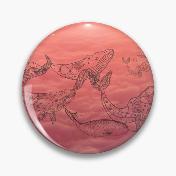 Item preview, Pink Clouds | Sky whale pod | Sunset designed and sold by KeleCo.