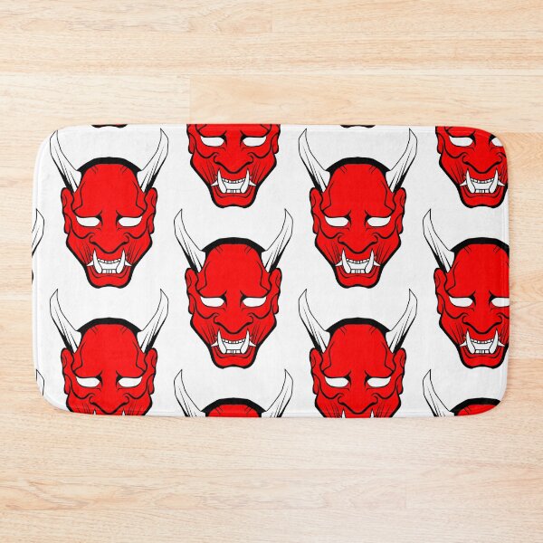 Item preview, Red Japanese Devil Design with horns designed and sold by Click-Like.