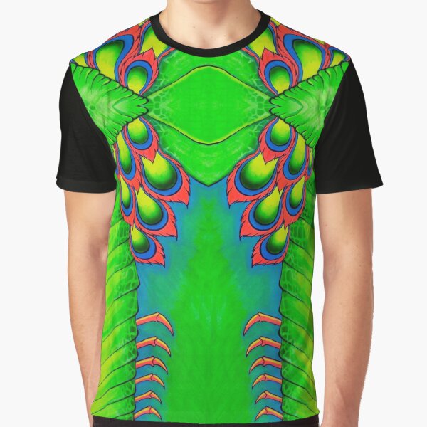Neon Mantis Shrimp Graphic T-Shirt