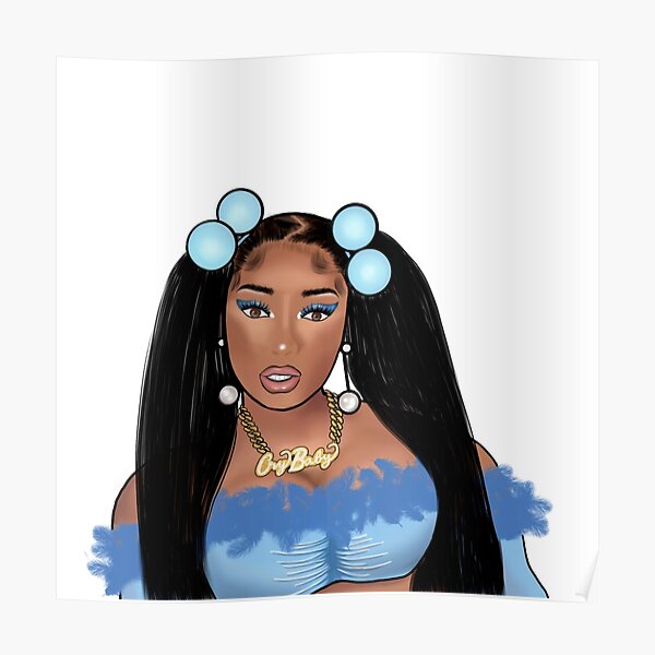 "Cry Baby x Megan thee Stallion" Poster for Sale by solmoonsky Redbubble