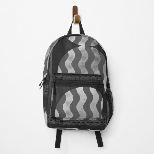 Item preview, WAVE SQUARE BLACK AND GREY designed and sold by MelodyArmstrong.