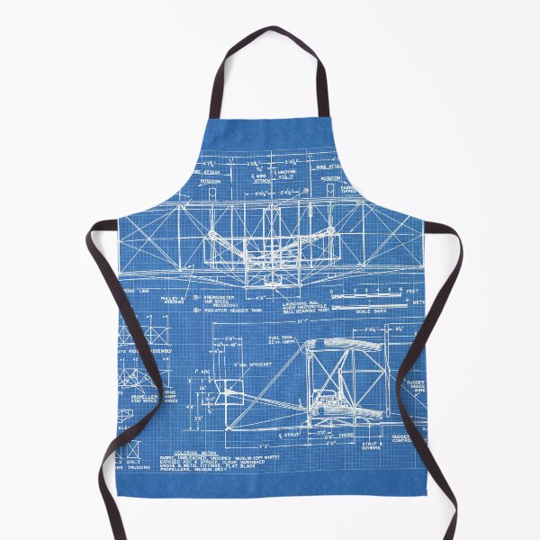 Item preview, 1903 Wright Flyer Airplane Invention Patent Art, Blueprint designed and sold by Stephen Chambers / The Pop Art Factory.