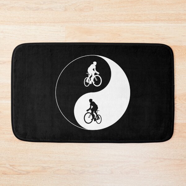 Item preview, Yin Yang Cyclist White designed and sold by cycleexplorers.