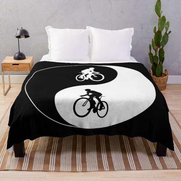 Item preview, Yin Yang Cyclist White designed and sold by cycleexplorers.
