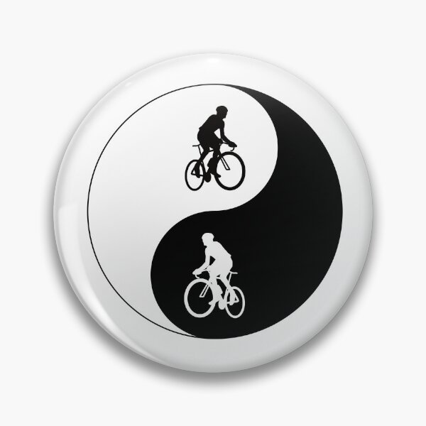 Item preview, Yin Yang Cyclist Black designed and sold by cycleexplorers.