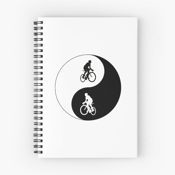 Item preview, Yin Yang Cyclist Black designed and sold by cycleexplorers.