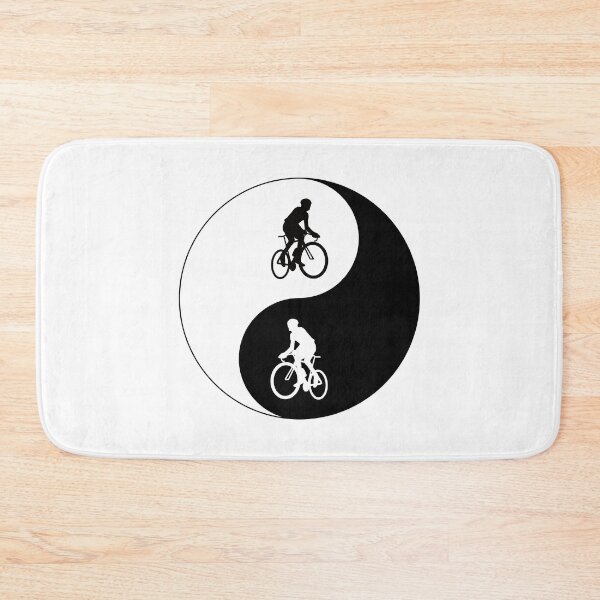 Item preview, Yin Yang Cyclist Black designed and sold by cycleexplorers.