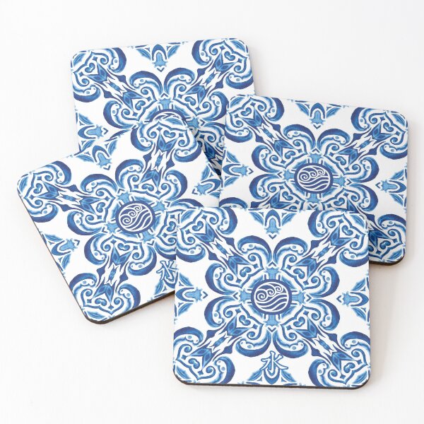 Item preview, Water Tribe Mask [Porcelain Tile] Avatar the Last Airbender designed and sold by slexskee.