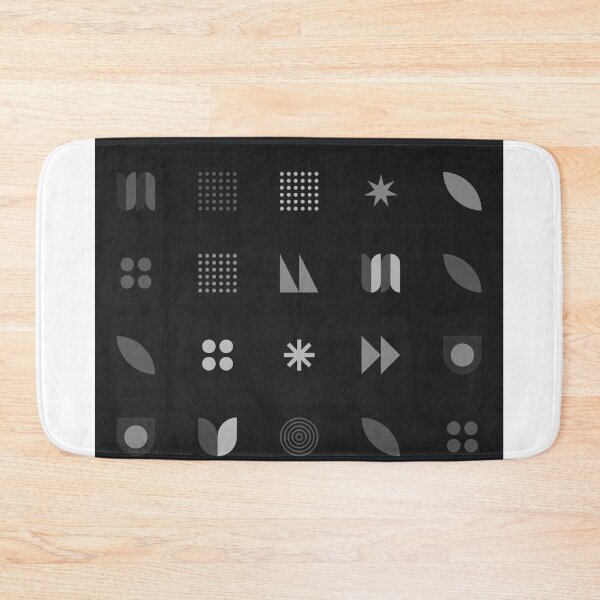 Item preview, Creative Black Pattern of Stars, Boxes, and Leaves designed and sold by Mycxh.