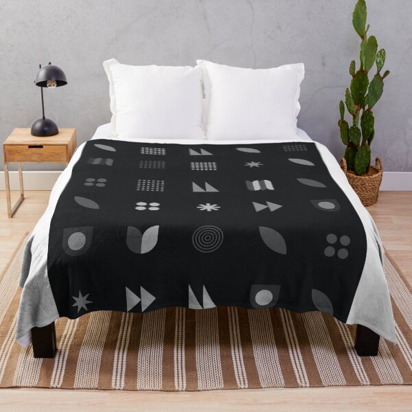 Item preview, Creative Black Pattern of Stars, Boxes, and Leaves designed and sold by Mycxh.