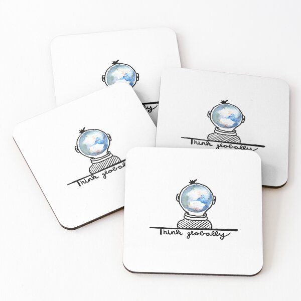 Item preview, Think global - environmental protection designed and sold by paintinkpenguin.