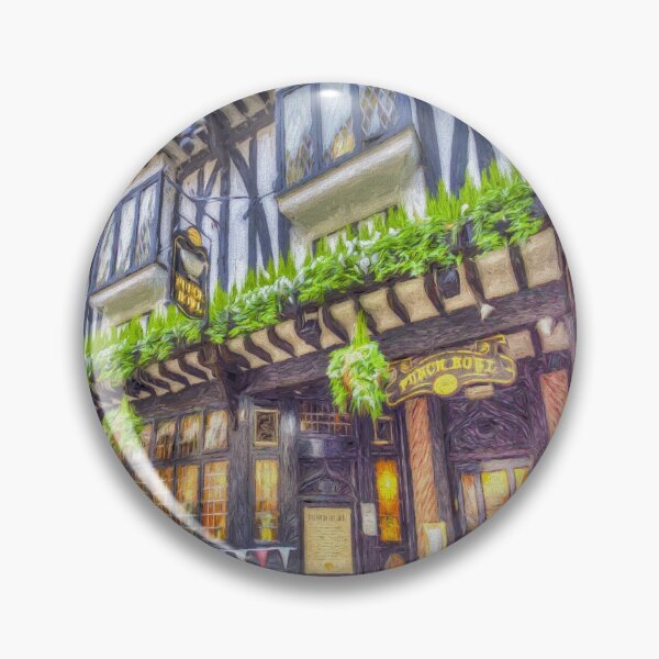 Item preview, The Punch Bowl Pub York Art designed and sold by Londonimages.