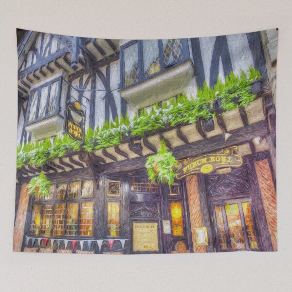 Item preview, The Punch Bowl Pub York Art designed and sold by Londonimages.