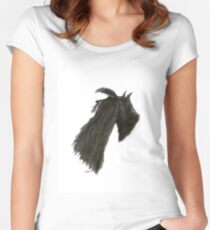 Scottish Terrier dog, tony fernandes Women's Fitted Scoop T-Shirt