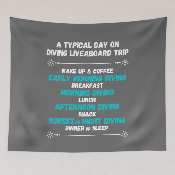 Item preview, Typical Day On Diving Liveaboard Trip designed and sold by StudioAquaLumos.