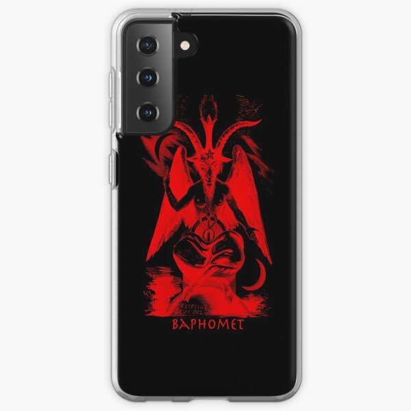 Satanic, Baphomet, Red Devil, Halloween, Occult Satan Design Samsung Galaxy Soft Case