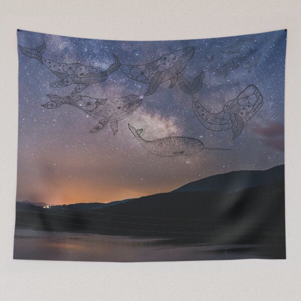 Item preview, Milky Way Sky Whale | Sky whale pod | Sunset designed and sold by KeleCo.