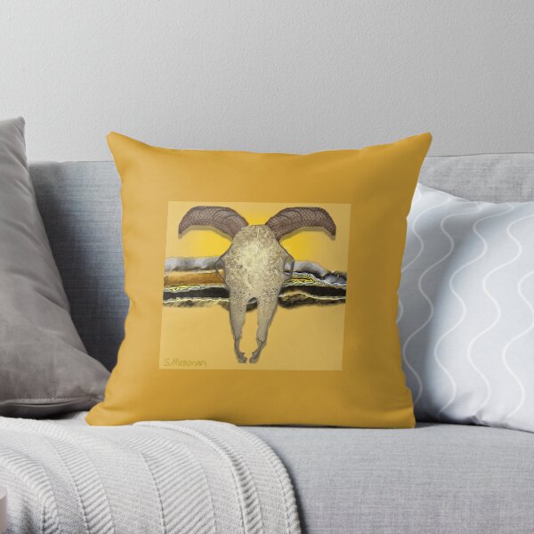 The Skull Throw Pillow