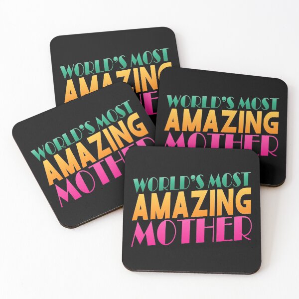 Item preview, Colorful World's Most Amazing Mother Typography Quote designed and sold by Hommie9977.