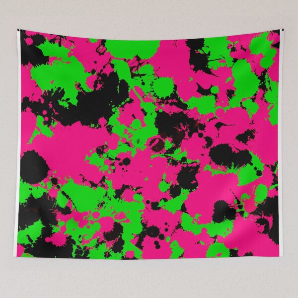 Item preview, Pink Black and Green Paint Splatter designed and sold by BigTexFunkadelic.