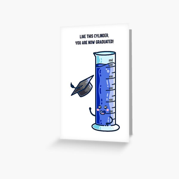You Are Now Graduated Science Pun Greeting Card